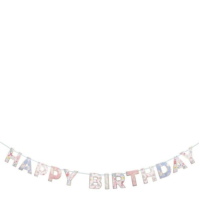 Happy Birthday Floral Garland By Meri Meri